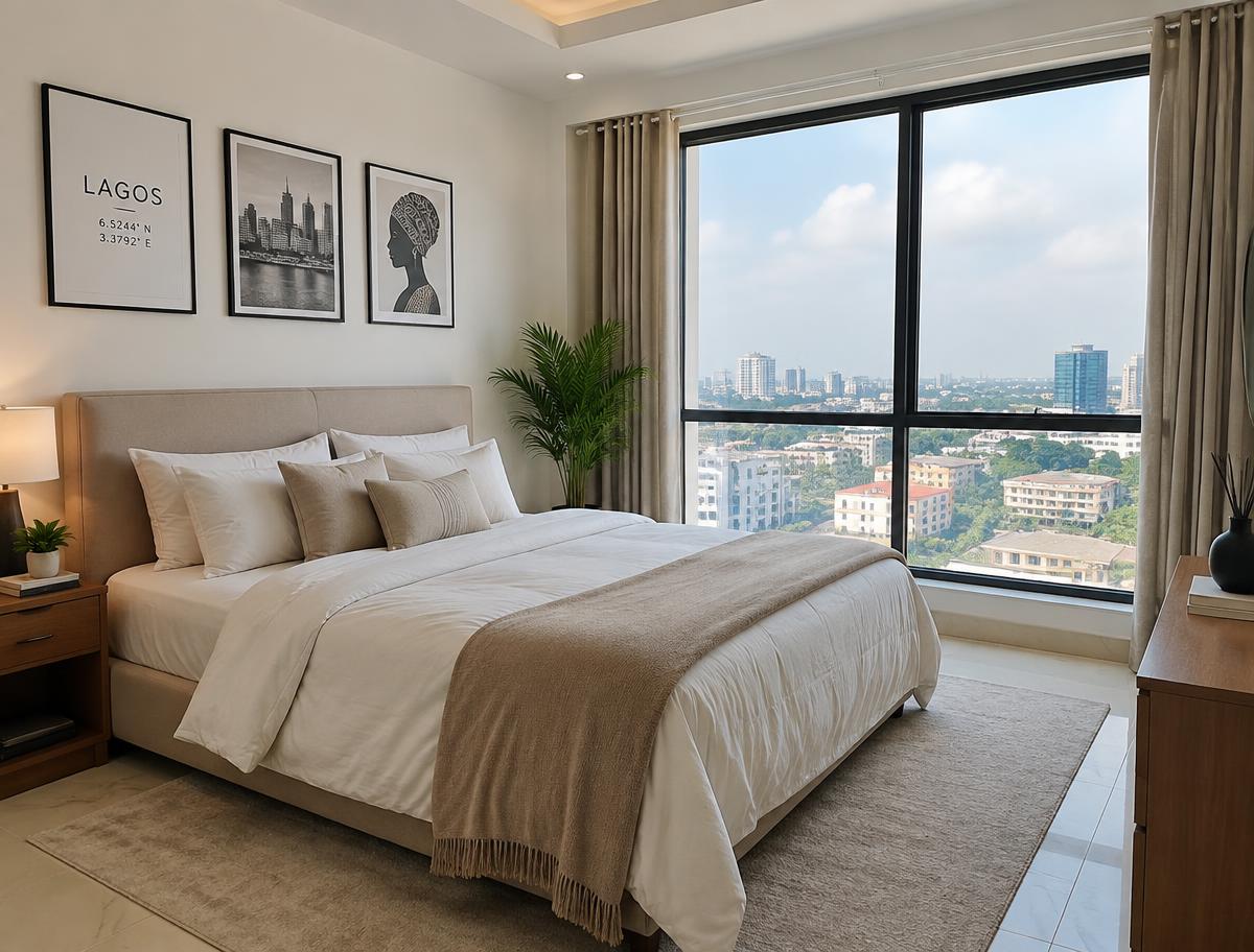 Serviced 1-bedroom close to the business district